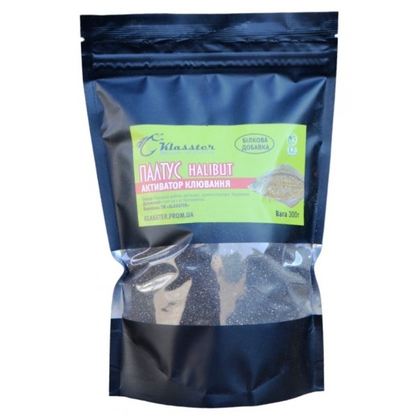 Активатор клювання для лову риби, Klasster, 300г, смак Палтус